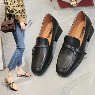2019 Spring Vintage Low-Heel Bow Flats for Women