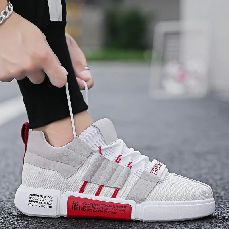 Trendy Men's Casual Sneakers with Breathable Mesh