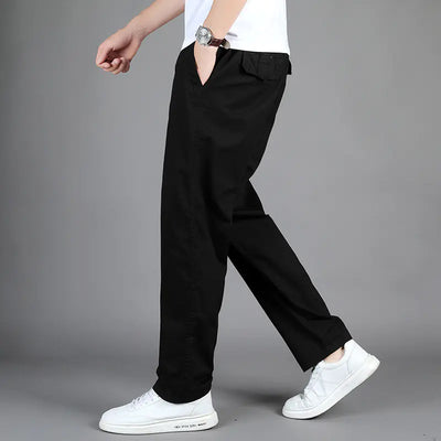 Men's Large Size Casual Cotton Trousers and Overalls
