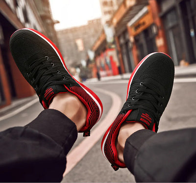 Men's Breathable Running Shoes with Air Cushion Design
