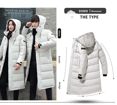 2020 Long Padded Coat for Couples, Winter Outerwear