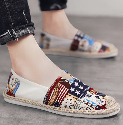 Men's Casual Canvas Slip-On Loafers - Summer Style