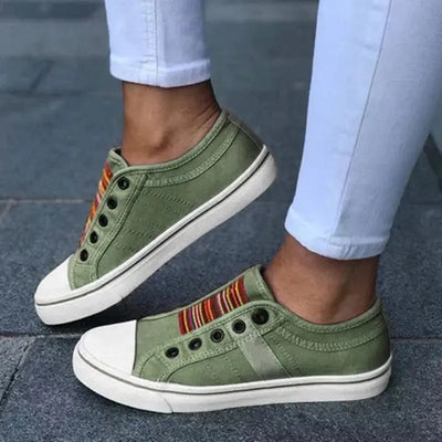 New Women's Colorful Slip-On Loafers with Round Toe