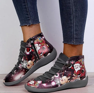 2020 Autumn Winter Women's Short Leather Boots Size 43