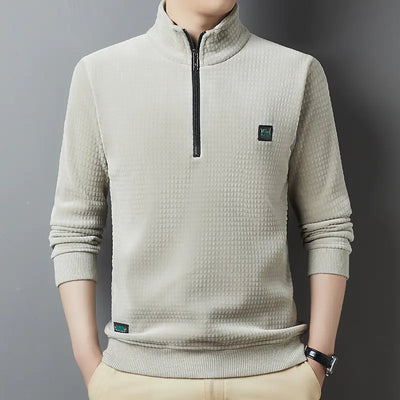 Men's Casual Fleece Warm T-Shirt and Thick Base