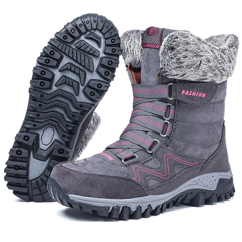 Winter High-Top Insulated Non-Slip Snow Boots for Women