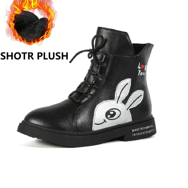 Winter Boots for Girls - Mid-Calf Plush Footwear