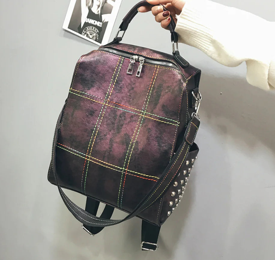 2018 Winter New Women's Vintage Soft Leather Backpack