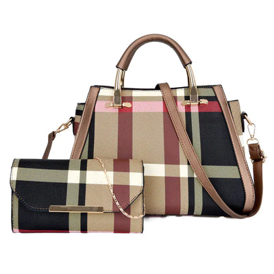 Fashionable Women's Bag Set - Large Capacity Tote & Crossbody