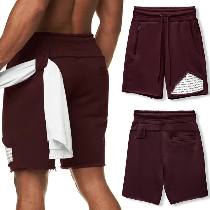 Breathable Five-Point Sports Fitness Pants