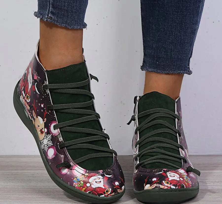 2020 Autumn Winter Women's Short Leather Boots Size 43