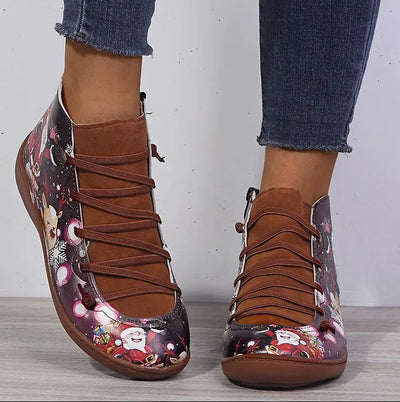 2020 Autumn Winter Women's Short Leather Boots Size 43