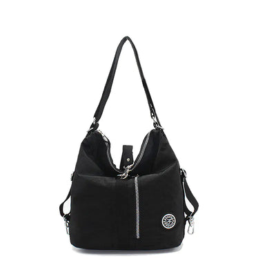 Women's Fashionable Soft Nylon Multi-Use Backpack