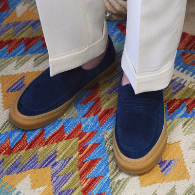 Men's Breathable Suede Casual Footwear Set