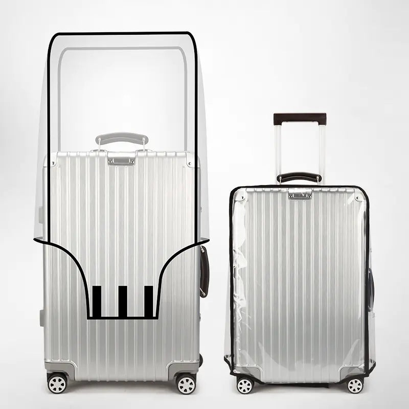 Transparent PVC Luggage Cover for Travel and Sports