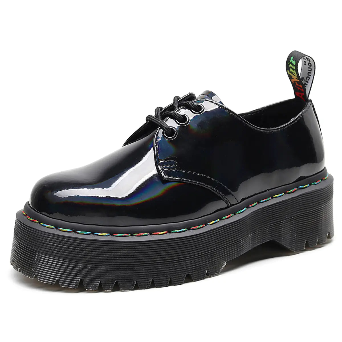 Martens Style Lace-Up Leather Oxford Shoes for All
