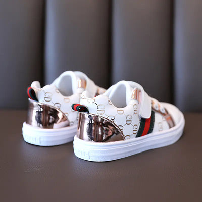 Korean Style Kids Casual White Sneakers for Boys