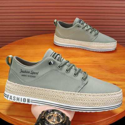 Men's Low-Top Trendy Canvas Running Shoes - Breathable