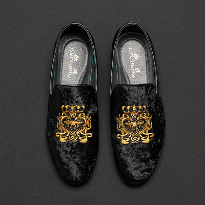 Men's Suede Loafers - Model 1513, Large Sizes