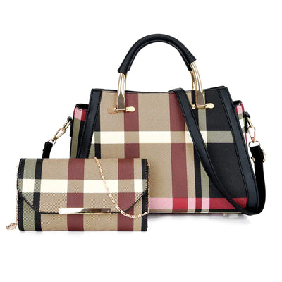 Fashionable Women's Bag Set - Large Capacity Tote & Crossbody