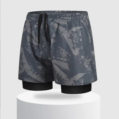 Stitching Camouflage Five-Point Hip-Hop Casual Pants