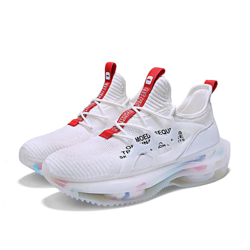 2020 Fall New High-Top Colorful Sneakers with Elastic Sole