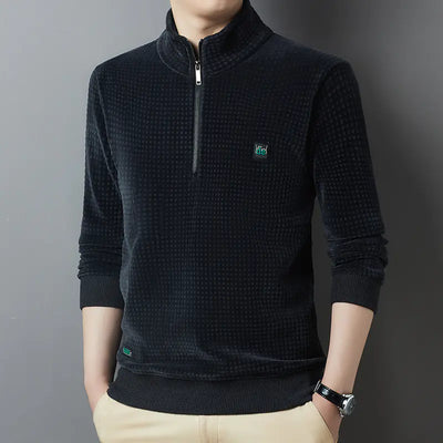 Men's Casual Fleece Warm T-Shirt and Thick Base
