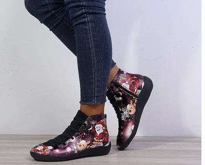 2020 Autumn Winter Women's Short Leather Boots Size 43