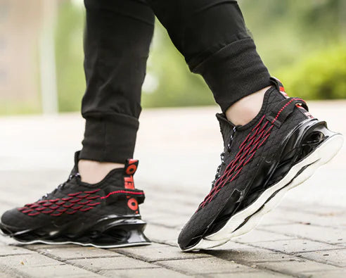 Men's Spring 2020 Air Cushion Sneakers with Knit Upper