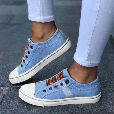 New Women's Colorful Slip-On Loafers with Round Toe