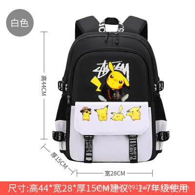 Pikachu Rolling Backpack for Elementary Students