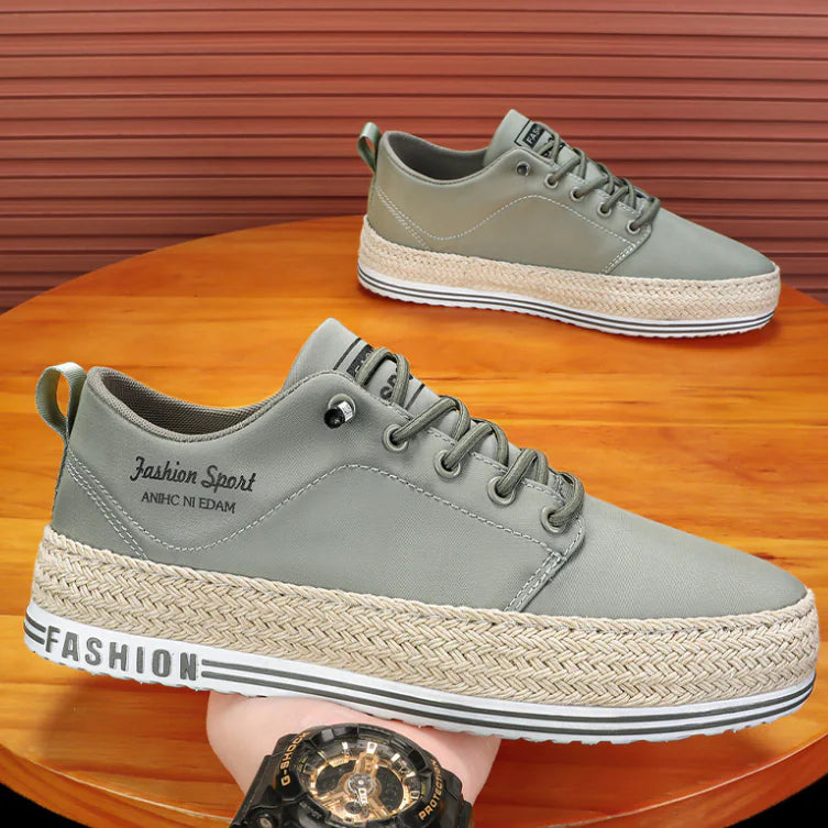 Men's Low-Top Trendy Canvas Running Shoes - Breathable