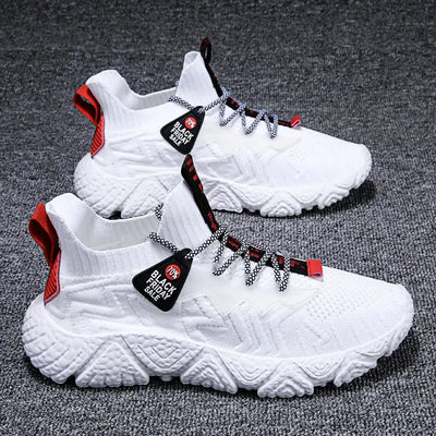 Korean Style Breathable Knit Sneakers for Men