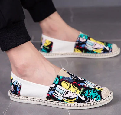 Men's Casual Canvas Slip-On Loafers - Summer Style
