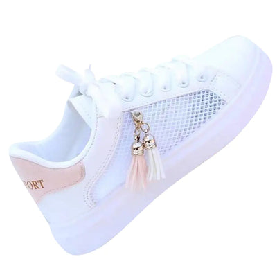 Women's Breathable Lace-Up Sneakers in Summer Style