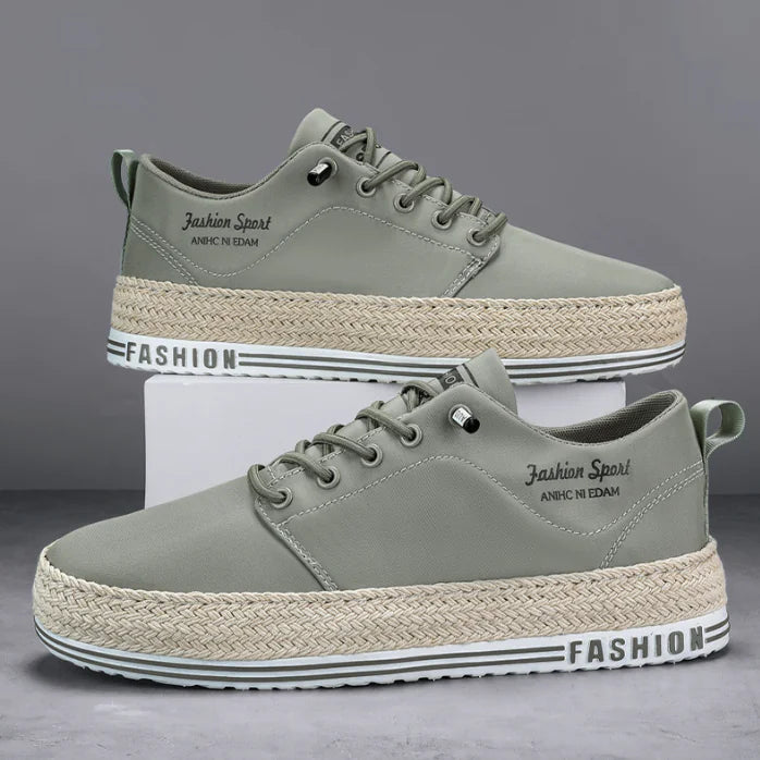 Men's Low-Top Trendy Canvas Running Shoes - Breathable