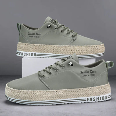 Men's Low-Top Trendy Canvas Running Shoes - Breathable