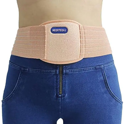 HEERTEEAJ Umbilical Hernia Belt | Abdominal Hernia Belt for Men & Women | Belly Button Umbilical Hernia Binder w/ 1 Hernia Compression Pads | Ventral Epigastric & Post Surgery Support Belts