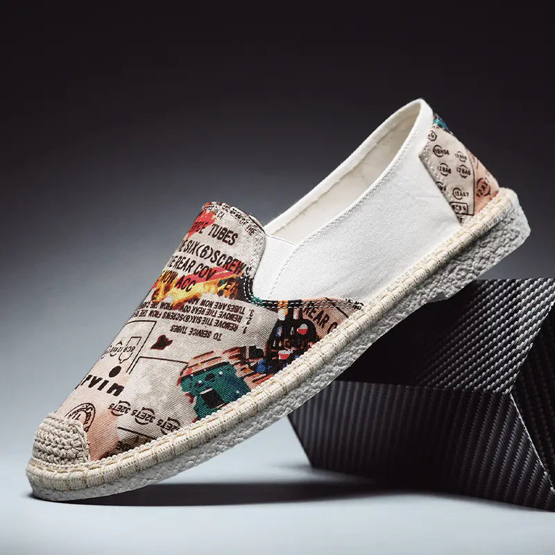 Men's Casual Canvas Slip-On Loafers - Summer Style