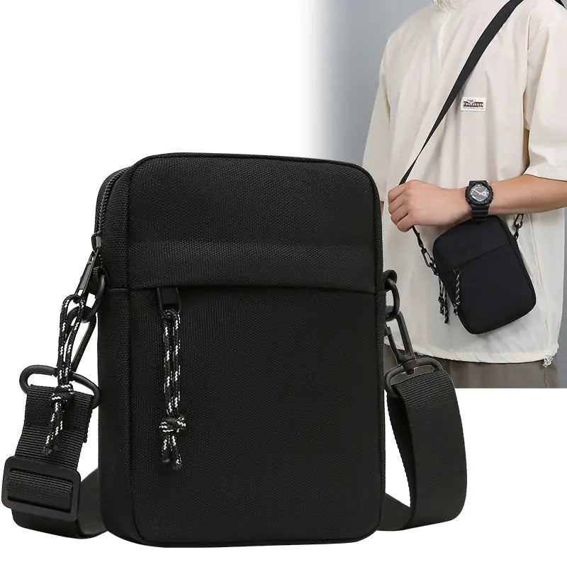 Men's Canvas Shoulder Bag - Casual Crossbody Gift