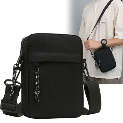 Men's Canvas Shoulder Bag - Casual Crossbody Gift