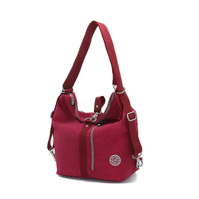 Women's Fashionable Soft Nylon Multi-Use Backpack