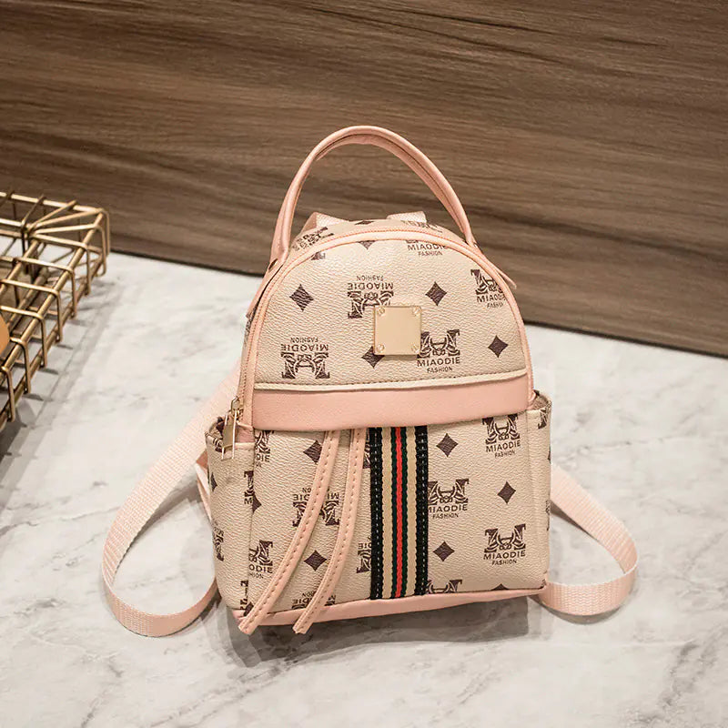 Fashionable Women's Digital Print Mini Backpack