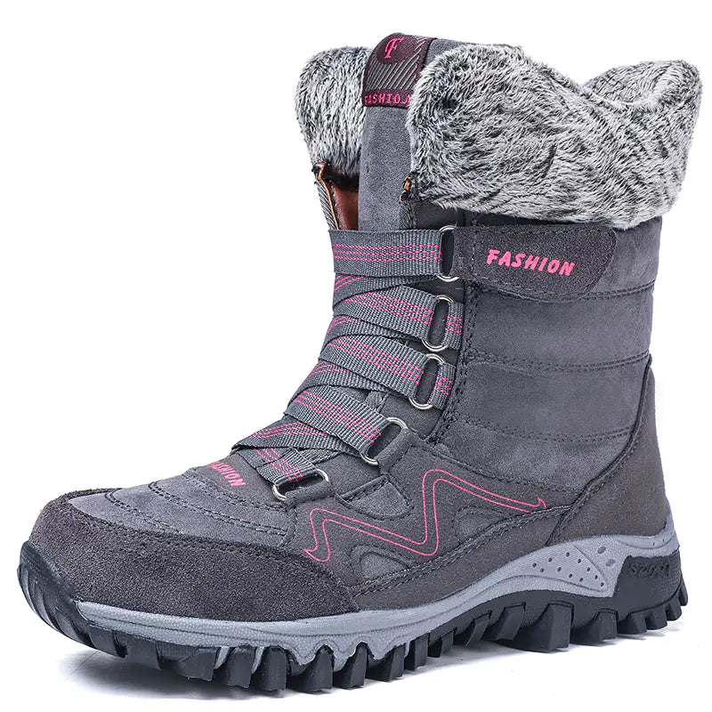 Winter High-Top Insulated Non-Slip Snow Boots for Women
