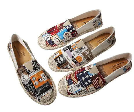 Men's Casual Canvas Slip-On Loafers - Summer Style