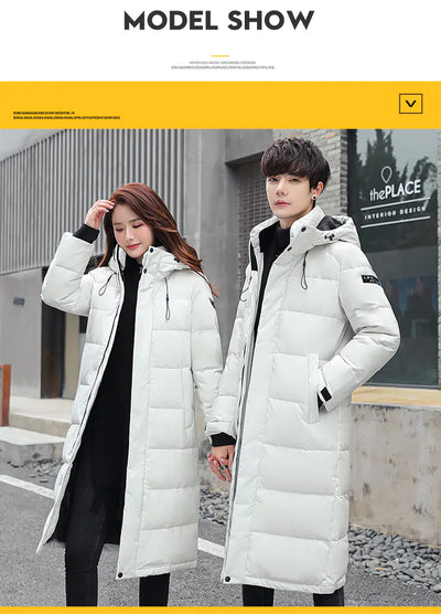 2020 Long Padded Coat for Couples, Winter Outerwear