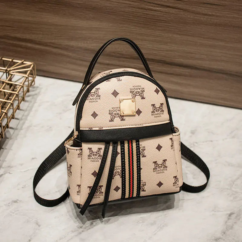 Fashionable Women's Digital Print Mini Backpack