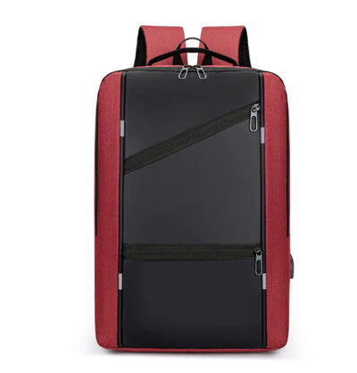 Men's Business Multi-functional USB Charging Backpack