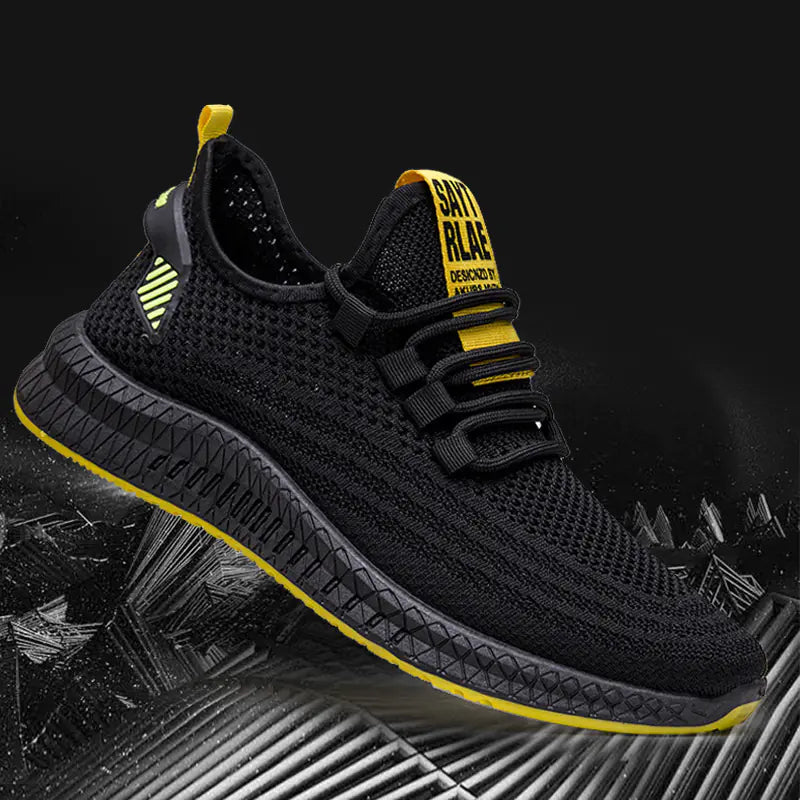 Men's Breathable Flyknit Casual and Running Shoes