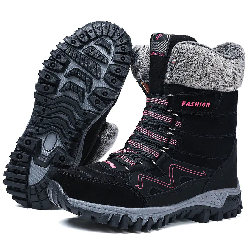 Winter High-Top Insulated Non-Slip Snow Boots for Women
